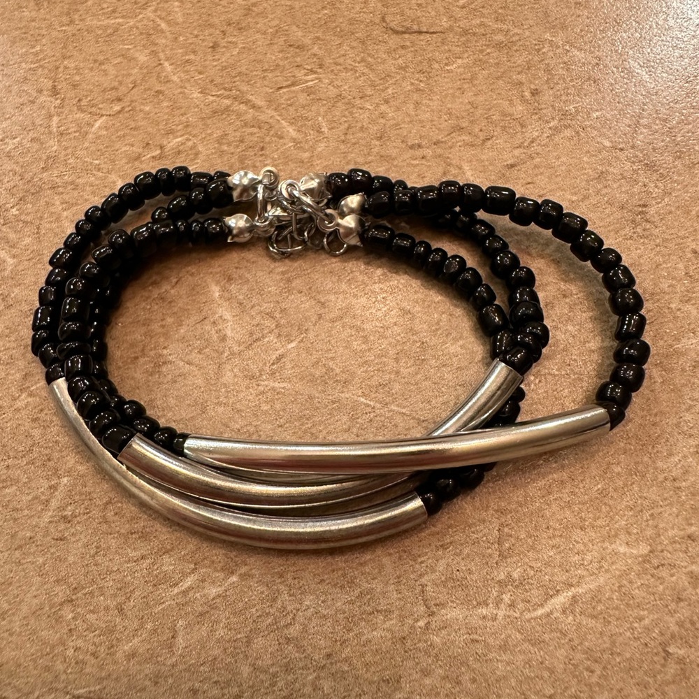 Black beaded bracelets